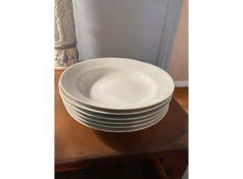 Set Of 6 Strawberry Street White Plates