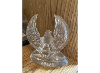 Crystal American Eagle Paperweight Display Piece