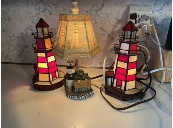 Lot Of 3 Lighthouse Themed Lights