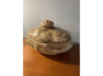 Unusual Pottery Cookie Jar