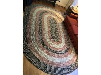 Huge Living Room Size Braided Rug Great Color And Great Condition!