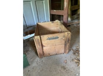 Large Wooden  Danis Crate From Terryville Connecticut