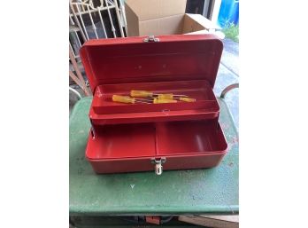 Red Metal Tool Box