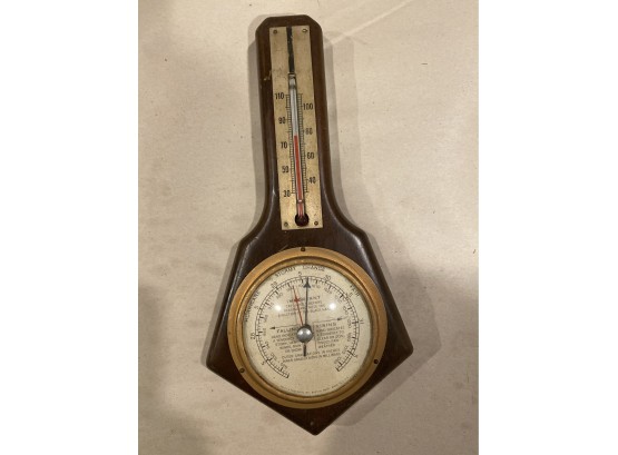 Vintage Swift & Anderson Barometer & Thermometer Made In USA