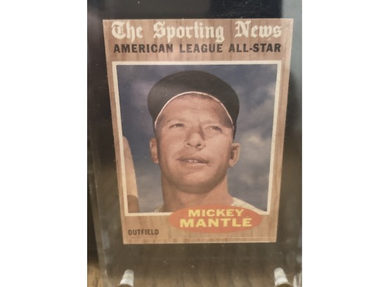Mickey Mantle  Topps 471 The Sporting News American League Allstar