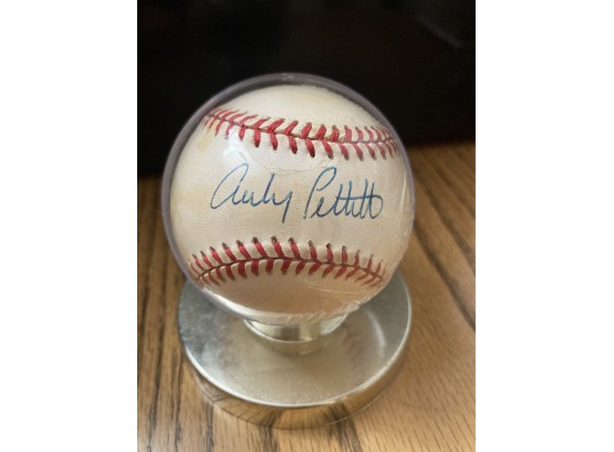Andy Pettitte Signed Baseball American League