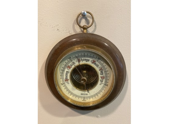 Selsi Vintage Barometer & Thermometer Made In Germany