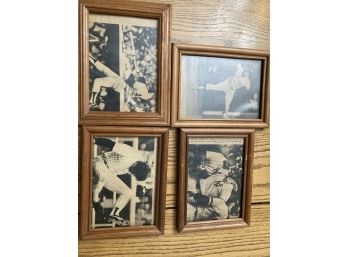 Lot Of 4 Framed Yankee Photograph Prints