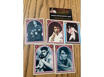 5 Elvis Trading Cards