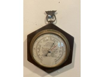 Vintage Swift & Anderson Barometer Made In Boston With Eagle Detail