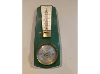 Taylor Art Deco Barometer & Thermometer