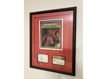 Gus Johnson And Dave Debusschere Signed Poster