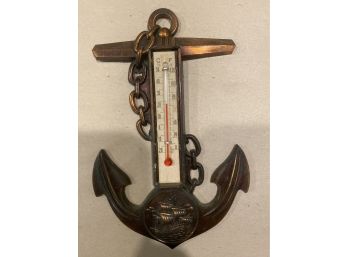Ship Anchor Hanging Wall Thermometer