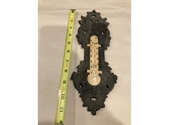Antique Cast Iron Thermometer
