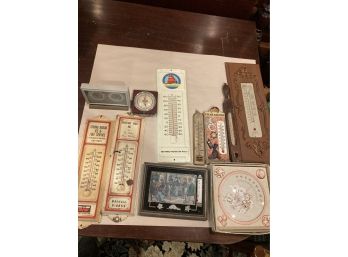 Great Lot Of 11 Thermometers