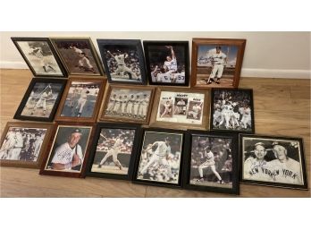 16 New York Yankees Photo Prints With Signatures  Lot # 64 Fred Stanley Jim Leyritz, David Cone, Roy White,  J