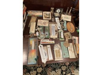 Huge Lot Of Over 35 Thermometers  Great Collectible  And Decor Pieces Lot 1