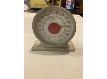 Vintage Cooper Metal Desktop Thermometer