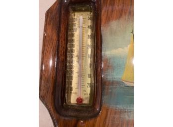 Belize Painted Plaque Thermometer