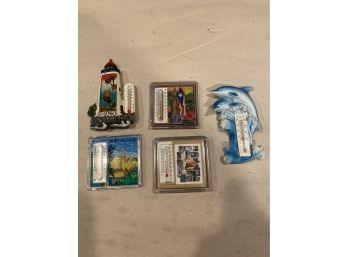 Lot Of Small Tourist Magnet Thermometers