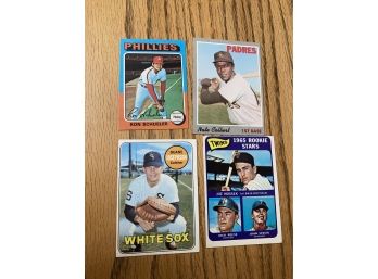 Lot Of 4 Vintage Baseball Cards