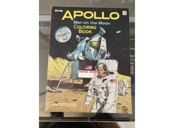 Vintage 1969 Apollo Man On The Moon Coloring Book Unused!
