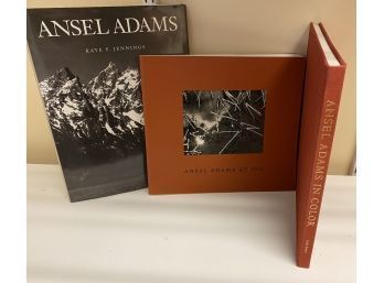 Lot Of 3 Books On Ansel Adams: Ansel Adams In Color, Ansel Adams At 100 (first Edition), Bio By Kat Jennings