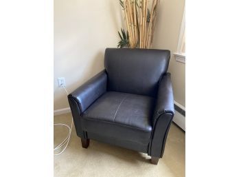 Faux Leather Modern Armchair