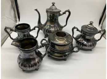 Antique American Silver Bristol Conn. Silver-plate Tea Set