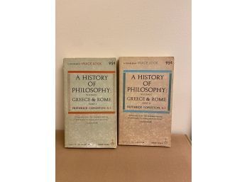 Vintage Books: A History Of Philosophy Greece & Rome, Volume 1 & 2 Published 1962