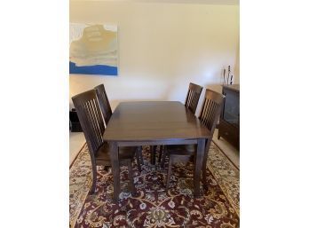 Contemporary Boyles Furniture Dining Room Table With Six Chairs! Hardwood, Great Quality