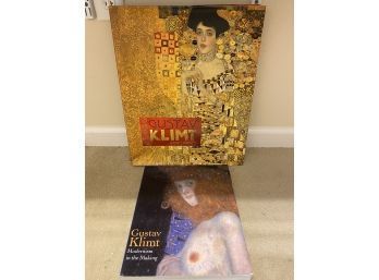 Pair Of Art Books About Artist Gustav Klimt