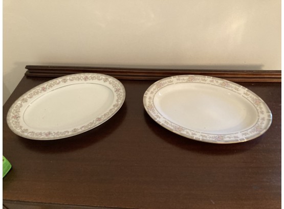 Pair Of Faberware Fine China Platters