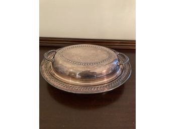 Lancaster Silver Co Covered Serving Bowl