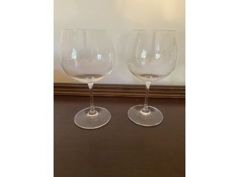 Pair Of Stunning Riedel Wine Goblets Glasses