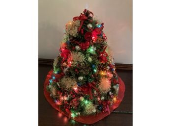 Cute Table Top Christmas Tree About 14 Inches Tall