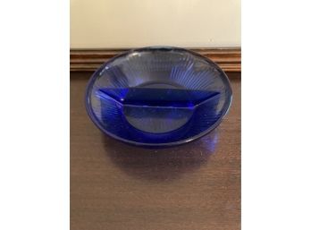 Divided Blue Candy Bowl