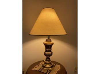 Vintage Brass Lamp With Shade, Great Look.