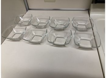 Lot Of 8 Glass Appetizer Bowls