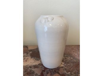 Beautiful Ceramic Vase With Seashells - Unmarked, Hand Made!