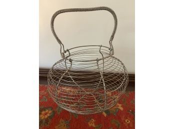 Interesting Wire Basket Decor Piece