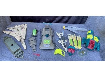 Large Lot Of Vintage 1980s GI Joe Vehicles & Accessories By Hasbro