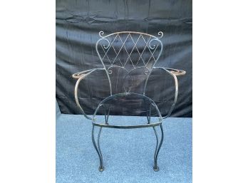 Unusual Stunning Wrought Iron Patio Chair