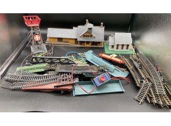 Tyco Train Station Track And Accessories