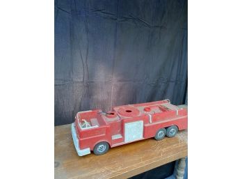 Vintage Eldon Fire Department Plastic Fire Truck Vintage Toy