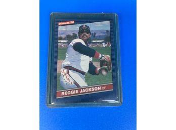 Reggie Jackson Donruss 86 Baseball Card 377