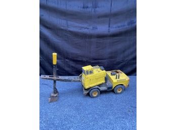 Huge Vintage 1970s Tonka Mighty Shovel Pressed Steel, Boom Rotates & Dumps Made In USA