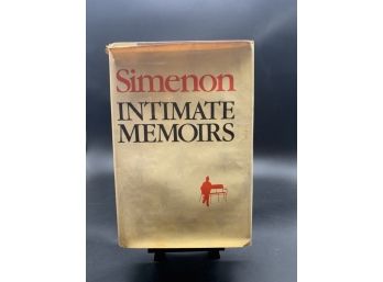Intimate Memoirs By Georges Simenon First Edition!