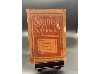 Vintage Spanish Language Book! Spanish Self-Taught By Regan Publishing Corporation