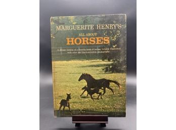 Vintage 1960s Coffee Table Book! All About Horses By Marguerite Henry